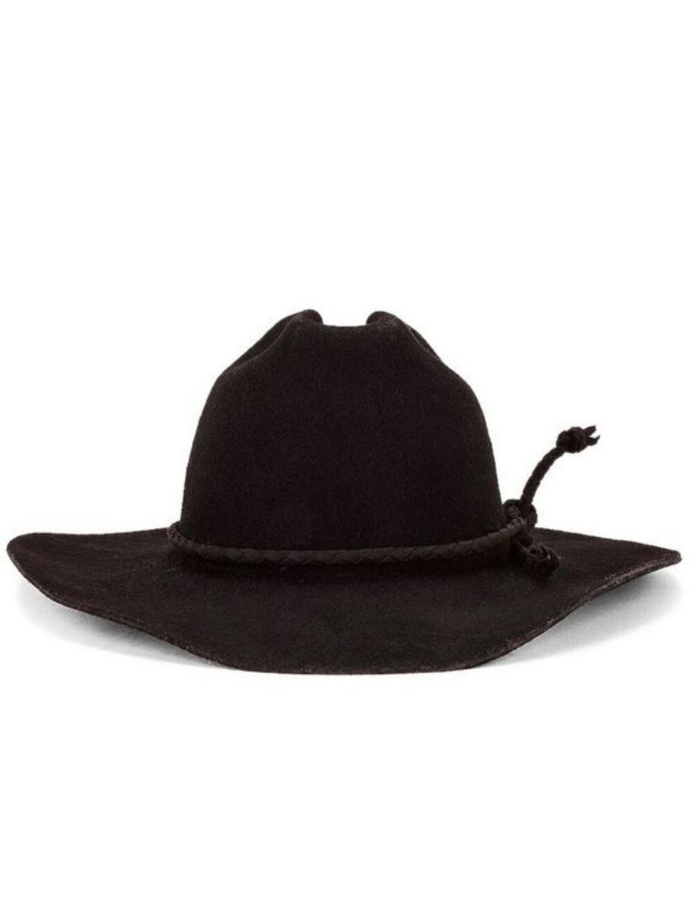 NEW Monrowe Wool Cowboy Hat S Black Western Felt Southwestern REVOLVE Exclusive